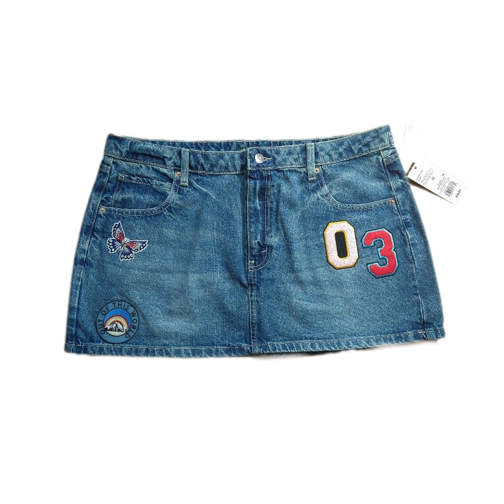 Wild Fable Girls Blue Jean Skirt Size 16